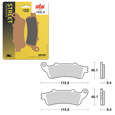 SBS PERFORMANCE LS SINTER REAR BRAKE PAD (6260722108)