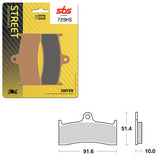 SBS PERFORMANCE HS SINTER FRONT BRAKE PAD (6250729108)