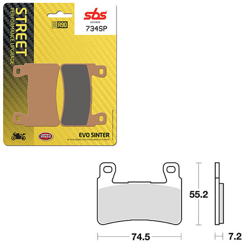 SBS SP EVO SINTER FRONT BRAKE PAD (6390734108)