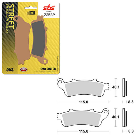 SBS SP EVO SINTER FRONT BRAKE PAD (6390735108)