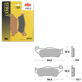 SBS PERFORMANCE LS SINTER REAR BRAKE PAD (6260742108)