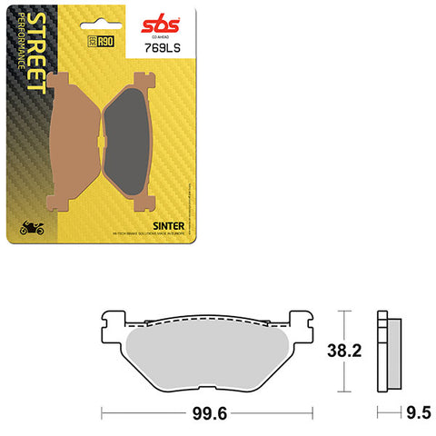 SBS PERFORMANCE LS SINTER REAR BRAKE PAD (6260769108)