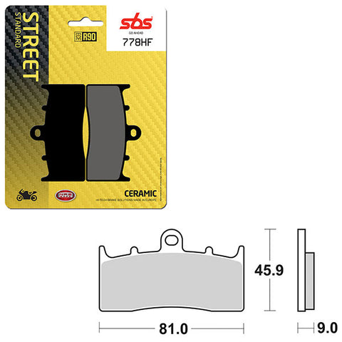 SBS ATV/UTV CERAMIC BRAKE PAD (6190778108)