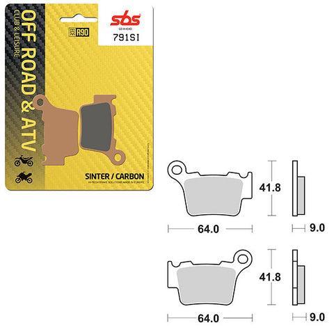 SBS ATV/UTV SINTER BRAKE PAD (6240791108)