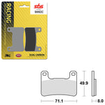 SBS DUAL CARBON FRONT FOR RACE USE ONLY BRAKE PAD (6290806108)