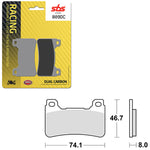 SBS DUAL CARBON FRONT FOR RACE USE ONLY BRAKE PAD (6290809108)