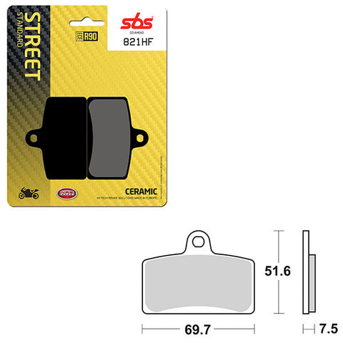 SBS ATV/UTV CERAMIC BRAKE PAD (6190821108)