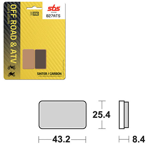 SBS ATV/UTV SINTER BRAKE PAD (6460827108)