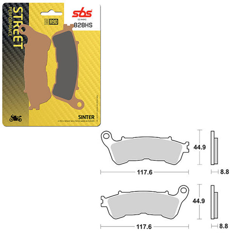 SBS PERFORMANCE HS SINTER FRONT BRAKE PAD (6250828108)