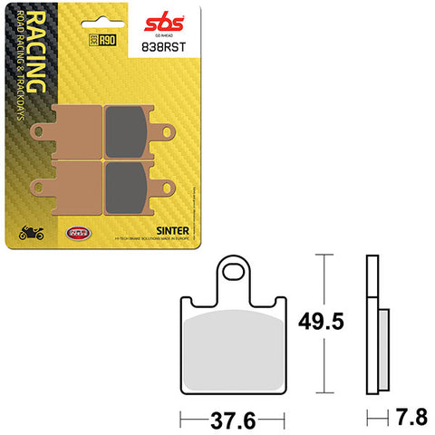 SBS ROAD RACING & TRACKDAYS SINTER FRONT BRAKE PAD (6470838108)