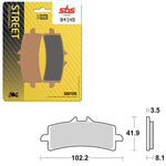 SBS PERFORMANCE HS SINTER FRONT BRAKE PAD (6250841108)