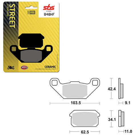 SBS ATV/UTV CERAMIC BRAKE PAD (6190848108)