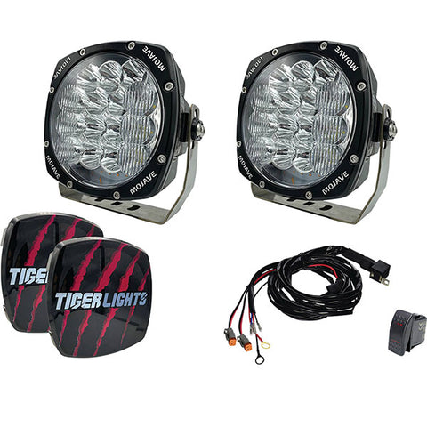 TIGER LIGHTS MOJAVE 8" LIGHT KIT & HARNESS (TLM8-KIT)