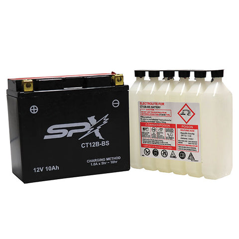 SPX HIGH PERFORMANCE BATTERY & ACID (CT12B-BS)