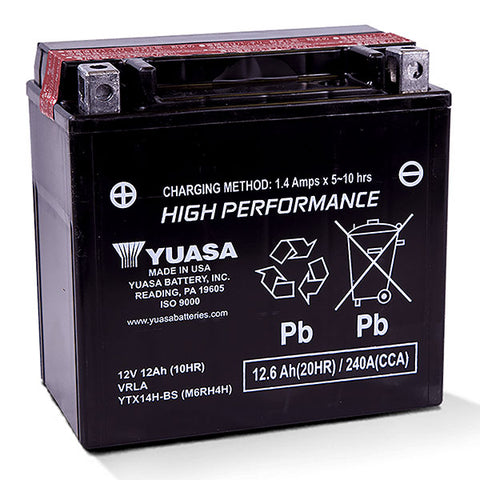 YUASA AGM Battery (YUAM6RH4H)