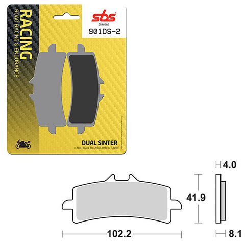 SBS DS-2 DUAL SINTER DYNAMIC RACING CONCEPT PAD (6410901108)