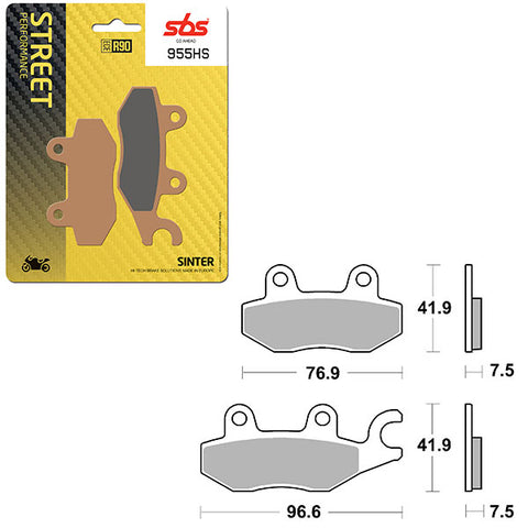 SBS PERFORMANCE HS SINTER FRONT BRAKE PAD (6250955108)