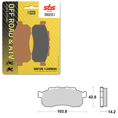 SBS ATV/UTV SINTER BRAKE PAD (6240982108)