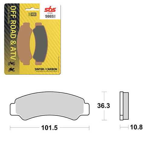 SBS ATV/UTV SINTER BRAKE PAD (6240986100)