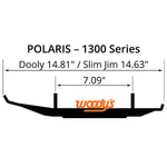 WOODY'S 8" DOOLY RUNNER POLARIS (DP8-1300)