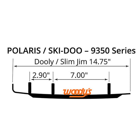 DOOLY RUNNER SKI-DOO MOLD SKI (DS4-9350)